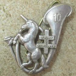 10° Bataillon Parachutiste de Chasseurs à Pied, dos guilloché embouti