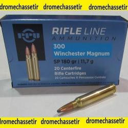 4 boites neuve de 20 cartouches  de calibre 300 Win Mag, Partizan SP 180 grains / 11,7 grs