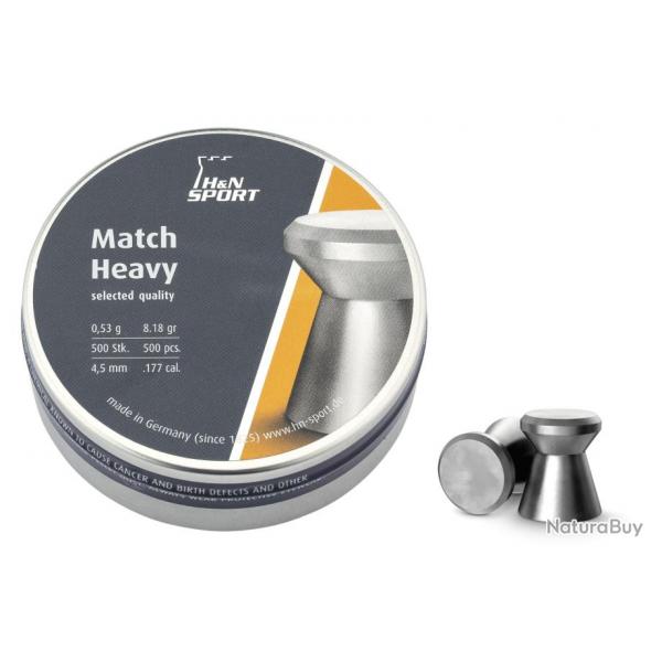 H&N - Plombs MATCH HeavyC4.5 (x500)