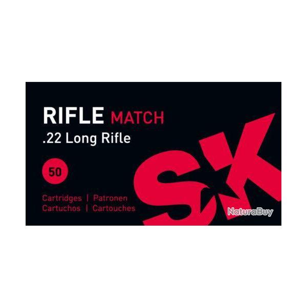 SK - Cartouche .22LR 40gr RIFLE Match (x50)