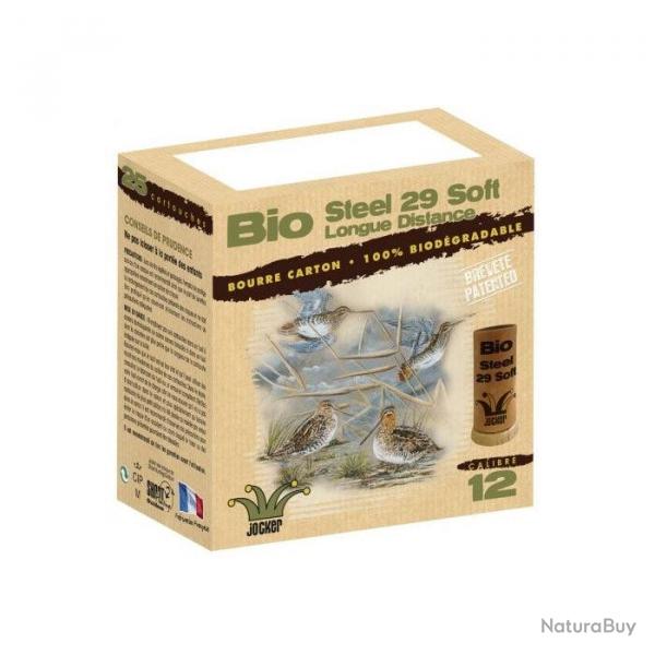 Boite de 25 Cartouches Jocker Bio Steel 29 Soft Trio Cal. 12/70/12 Pa - Par 10 / 5/7/9