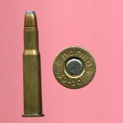 .30-30 Winchester - marque NORMA - balle cuivre pointe plomb