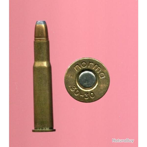 .30-30 Winchester - marque NORMA - balle cuivre pointe plomb