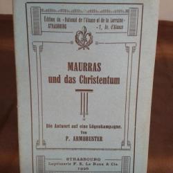 Maurras und das christentum. 1926. livret.