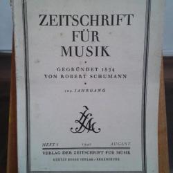 zeitschrift fur musik. 1942