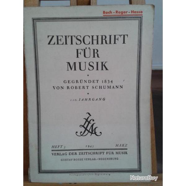 zeitschrift fur musik. 1943