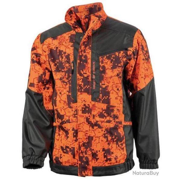 Veste anti ronce camouflage orange digital Spirit of Traque SOMLYS