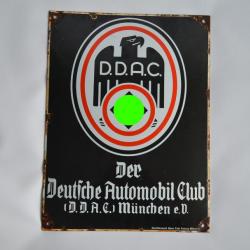 Plaque émaillée allemande DDAC Munchen