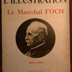 L'illustration Le Maréchal Foch 1851 - 1929