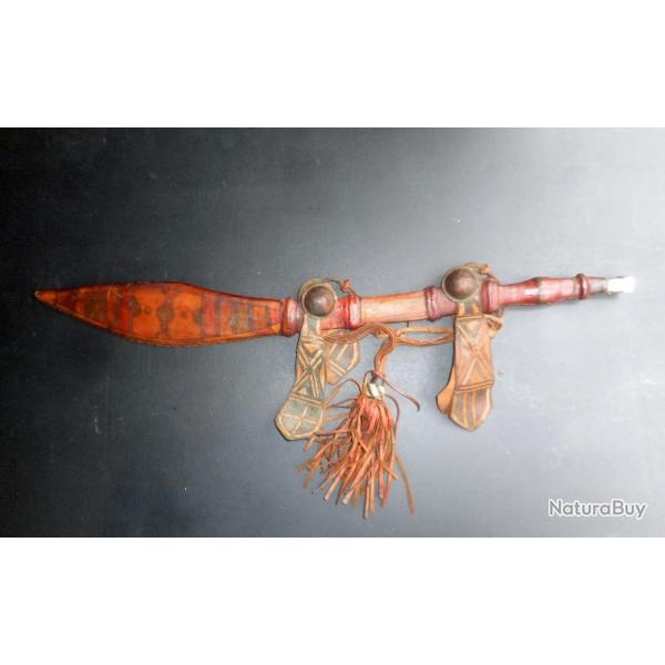 BEAU SABRE MANDINGUE, CIRCA 1900, LAME EUROPEENNE, AFRIQUE DE L'OUEST, MALINKE