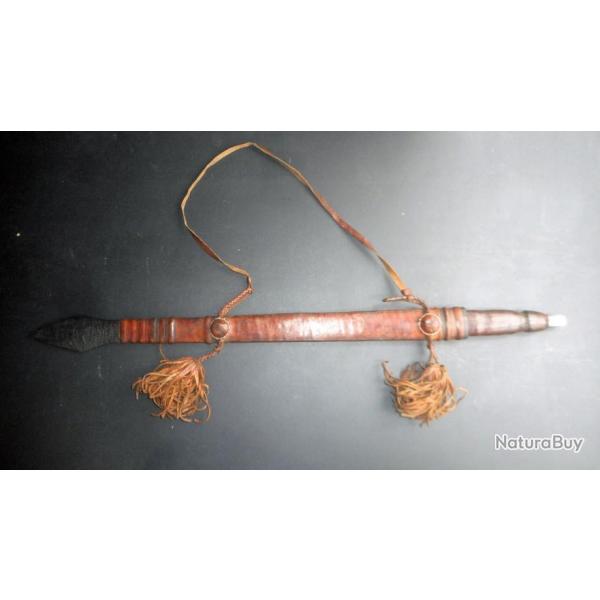ANCIEN ET RARE MODELE DE SABRE DROIT MALINKE, LAME EUROPEENNE, AFRICAIN, MANDINGUE