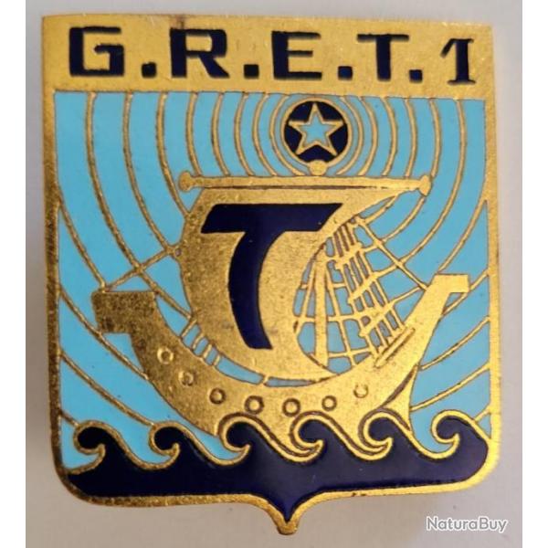 MILITARIA - Insigne Militaire des Transmissions G.R.E.T. 1 (PARIS)