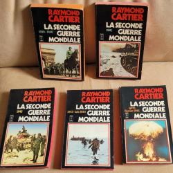 Raymond CARTIER - La Seconde Guerre Mondiale  (5 volumes) - Presses Pocket