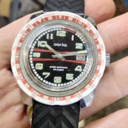 DISA'INE SUPERDATOMATIC MONTRE DE PLONGÉE MÉCANIQUE ANNÉE 60/70s TRÈS RARE