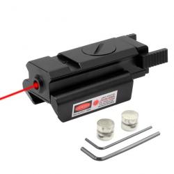 Laser Points Rouges Arme Poing Weaver Rail Picatinny Visée Laser Tactique 20MM Chasse Tir