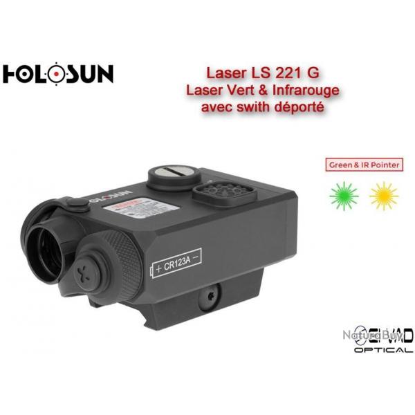 Laser HOLOSUN Coaxial Vert & Infra-Rouge LS221G