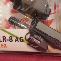 micro module laser vert /lampe STREAMLIGHT  TLR-8AG FLEX pour pistolet equipé de rail picatinny
