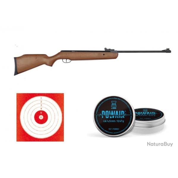 Wahoo! Carabine 19.9 Joules Crosman Copperhead Bois 4.5mm + 500 Plombs + 10 Cibles