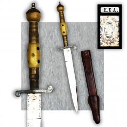 RARISSIME & SUPERBE POIGNARD / SABRE ALLEMAND GRAVÉ D'OR HIGH LIFE 1910 CUCHILLO ORIGINAL