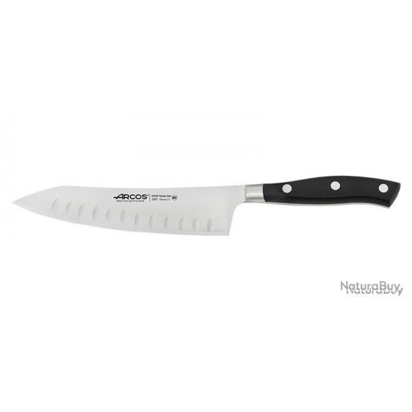 Couteau de d?coupe - Rocking Santoku - Riviera Noir ARCOS - A233100