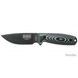 Couteau fixe - ESEE-3 - Gris/Noir ESEE - E3PMB002