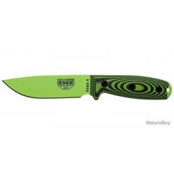 Couteau fixe - ESEE-4 - Lame Venom Green - Vert/Noir ESEE - E4PVG007