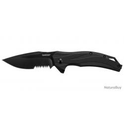 Couteau pliant - Lateral lame mixte noire  KERSHAW - KW1645BLKST