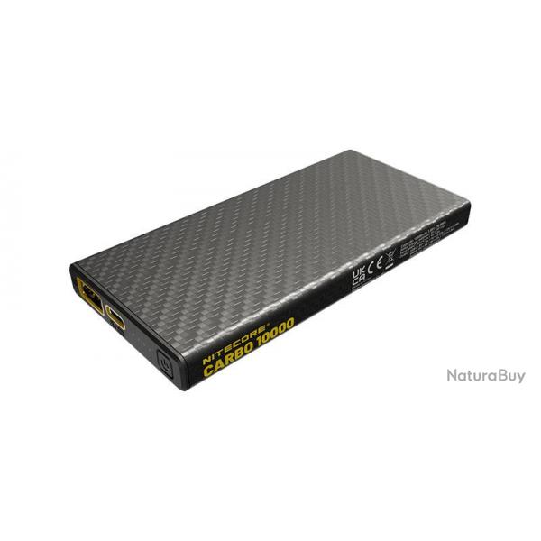 Batterie externe en carbone CARBO 10000 - 10000mAh