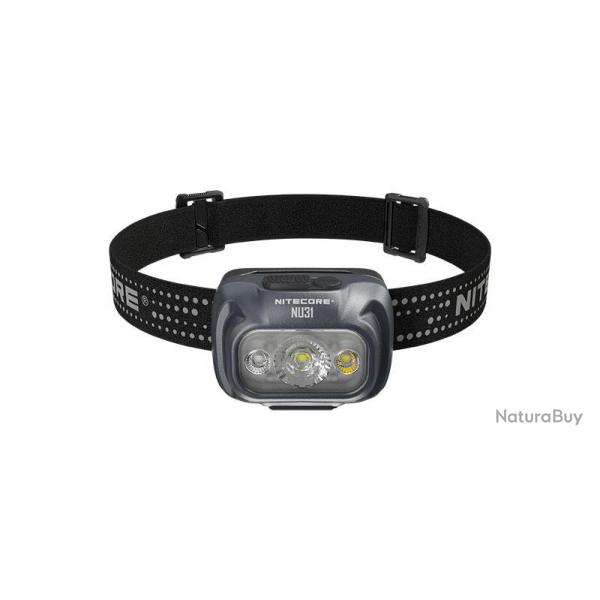 Lampe Frontale NU31 Grise - 550Lm