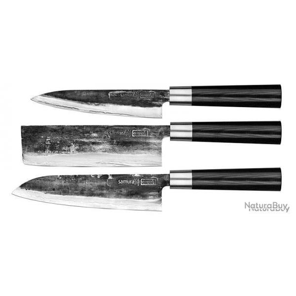 Couteau office - SUPER 5 Coffret 3 couteaux SAMURA - SMSP50220