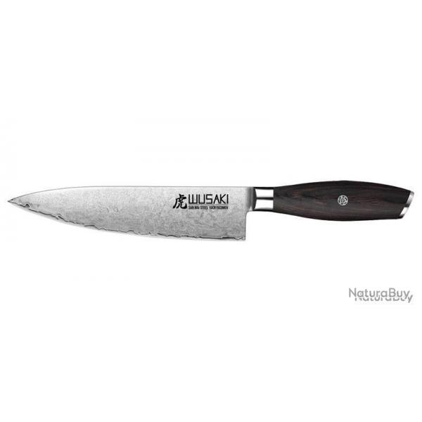 Couteau de chef - San Mai 10Cr15 - Couteau Chef WUSAKI - WUSMBPC20