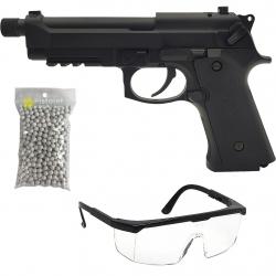 Pack réplique airsoft M9 Mosfet Électrique Noir (Cyma)