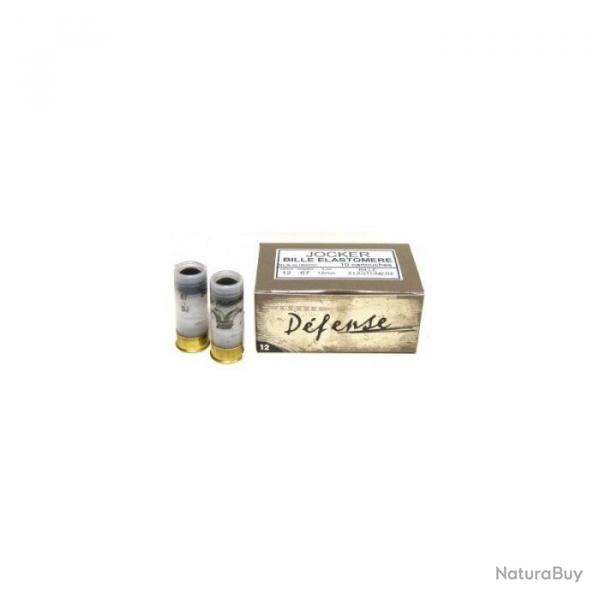 Boite de 15 Cartouches Jocker balle lastomre Cal. 12/50/08 - Par 1
