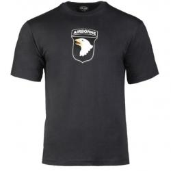 T-Shirt 101st Aéroportée de l'armée Américaine noir