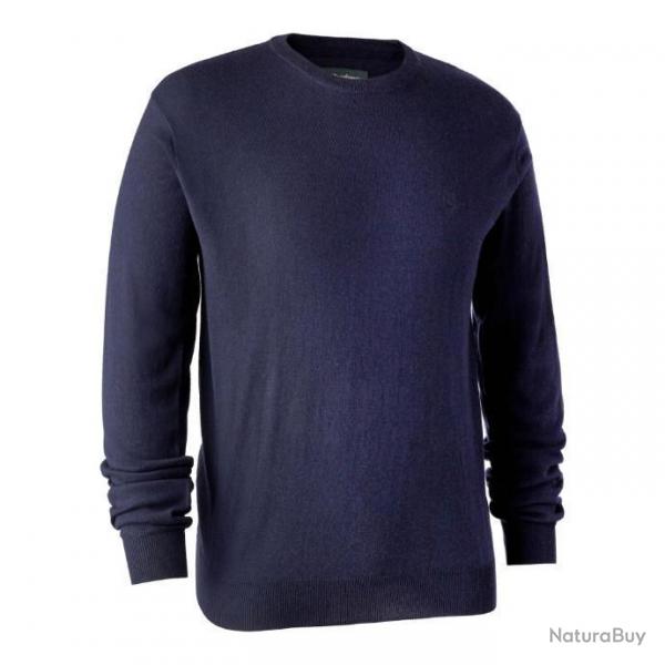 Pull en tricot à col rond Kingston bleu Deerhunter T.XL 1€ sans prix de réserve !!