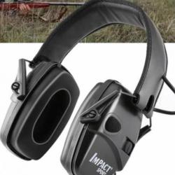 Casque anti bruit électronique IMPACT noir