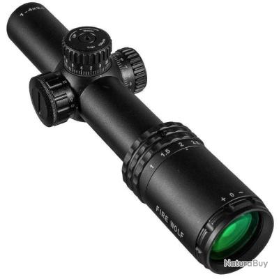 Lunette de tir Swiss Arms 1.5-6x42 réticule lumineux - Lunettes de