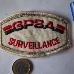 écusson collection vintage insigne GPSA surveillance