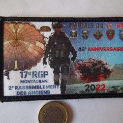 écusson militaire 17 éme régiment génie parachutiste