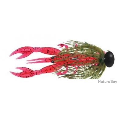 leurre souple écrevisse Delalande craw jig mini 8cm monté