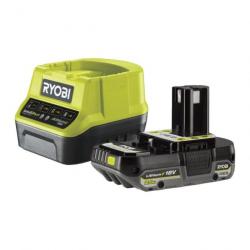 Pack chargeur et batterie Ryobi RC18120-120C One+ 18V 2Ah Lithium