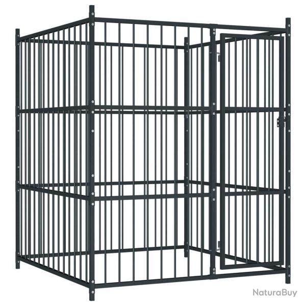 Chenil extrieur cage enclos parc animaux chien d'extrieur pour chiens 185 cm 02_0000340