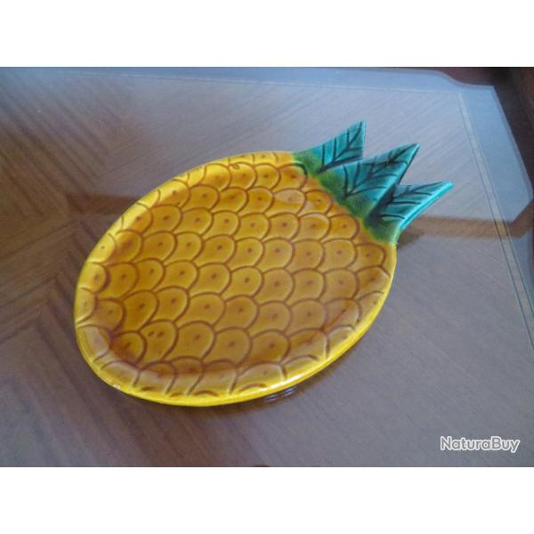 Vide poche  vintage ananas  - marque "Vallauris" en cramique (annes 50-60)