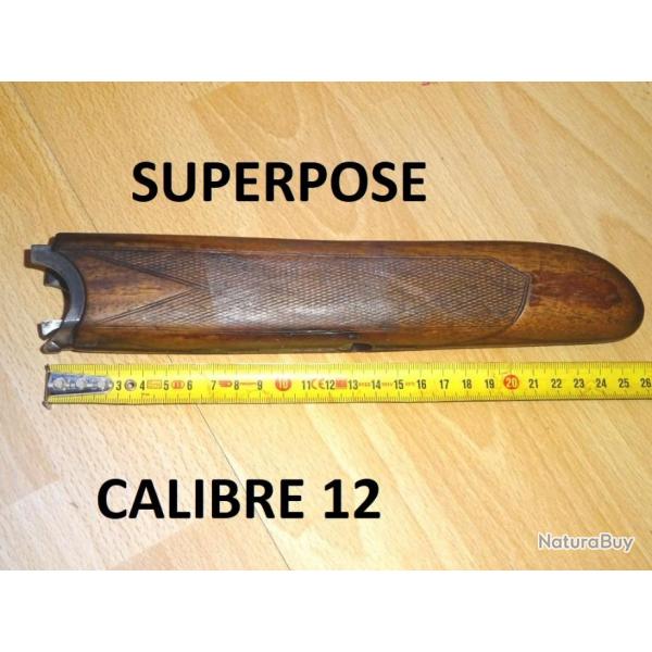 devant bois + fer fusil superpos inconnu calibre 12 - VENDU PAR JEPERCUTE (SZA447)