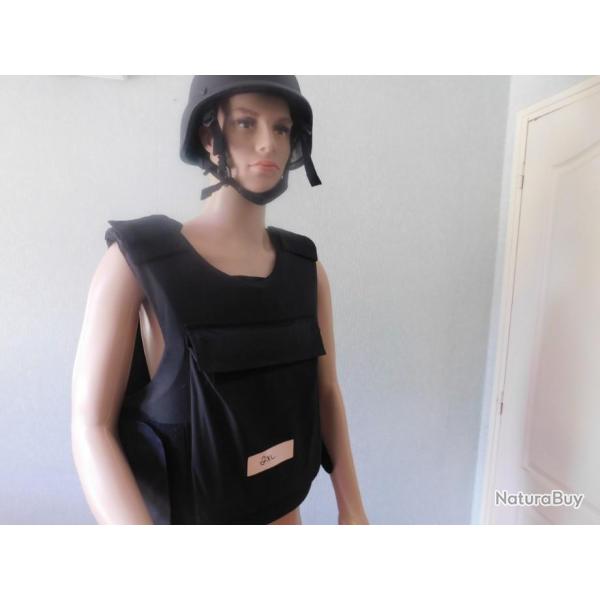 GILET PARE BALLES 3A AVEC ANTI TRAUMA INTEGRE DES FORCES SPECIALES SAS PLUS 2 PLAQUES NIJ 4 (NIJ4) C