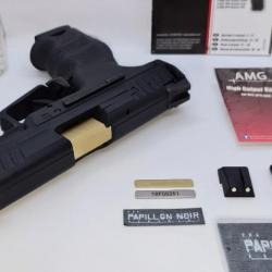 REDUCTION Hk VP9 [ TACTICAL ] GOLD BY PNA GBB VFC COMPLET+BILLES +BOITE NOTICE+HOUSSE+HOLSTER ADAPTX