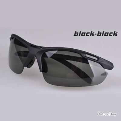 Lunettes De Soleil Masque DG - Verres Polarisés Incassables UV400 - Monture Noir Tigré - Neuves