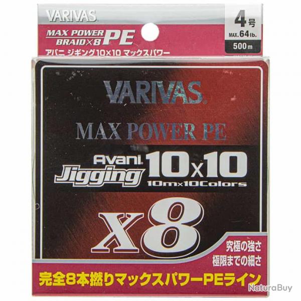 Varivas Avani Jigging 10x10 Max Power 64lb 500m