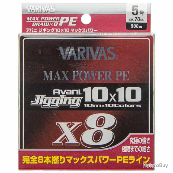 Varivas Avani Jigging 10x10 Max Power 78lb 500m