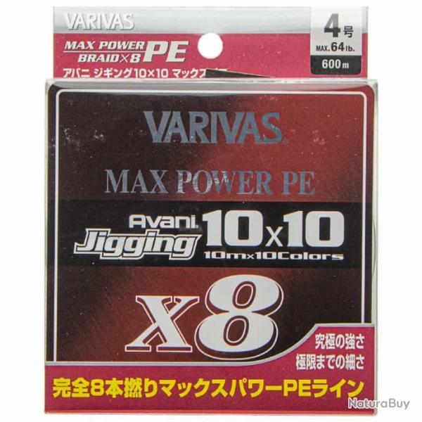Varivas Avani Jigging 10x10 Max Power 600m 64lb